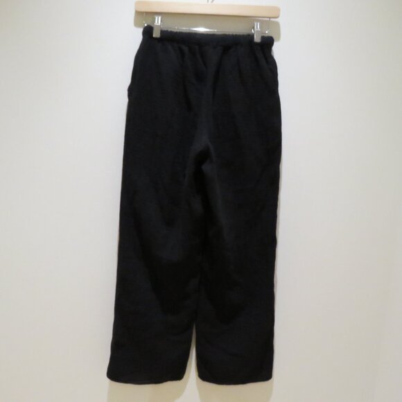 ARITZIA LITTLE MOON Airplush Cotton Sail Pant Organic Cotton Wide Leg Black XS - Picture 10 of 14